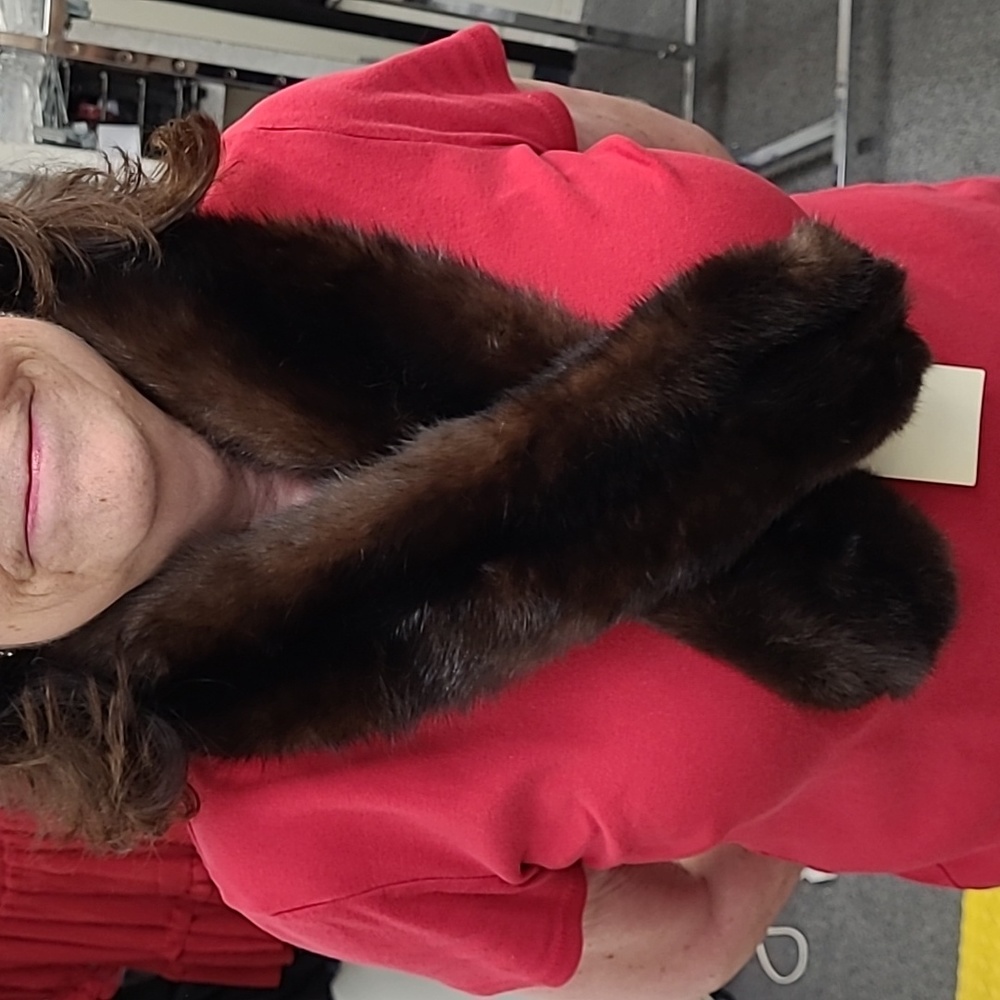 Vintage Russian Sable Tip-dyed Fur Collar